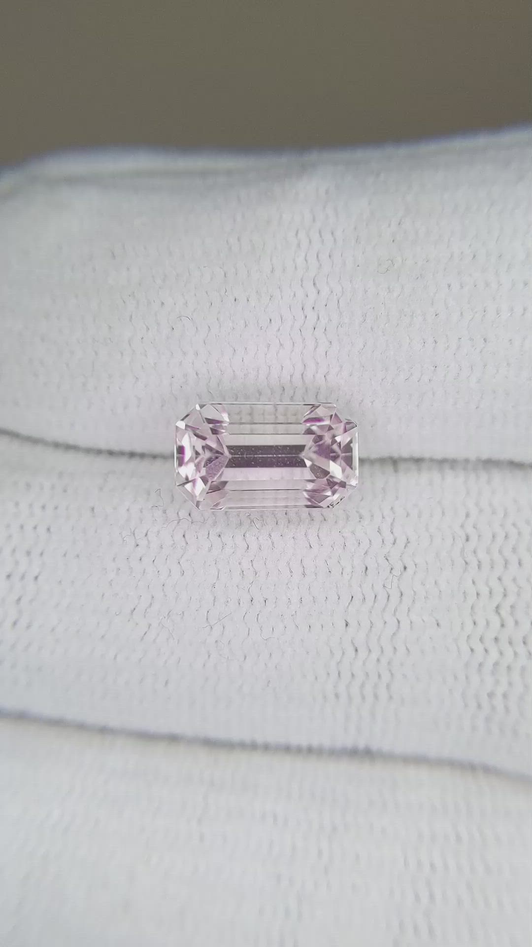 3.56 Ct. Kunzite from Afghanistan Size Video