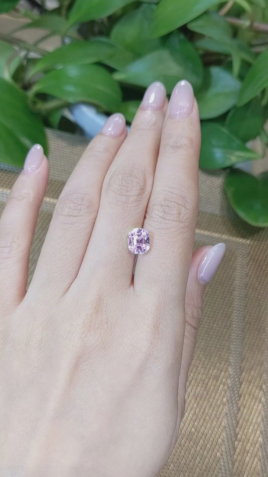 3.49 Ct. Kunzite from Afghanistan Size Video