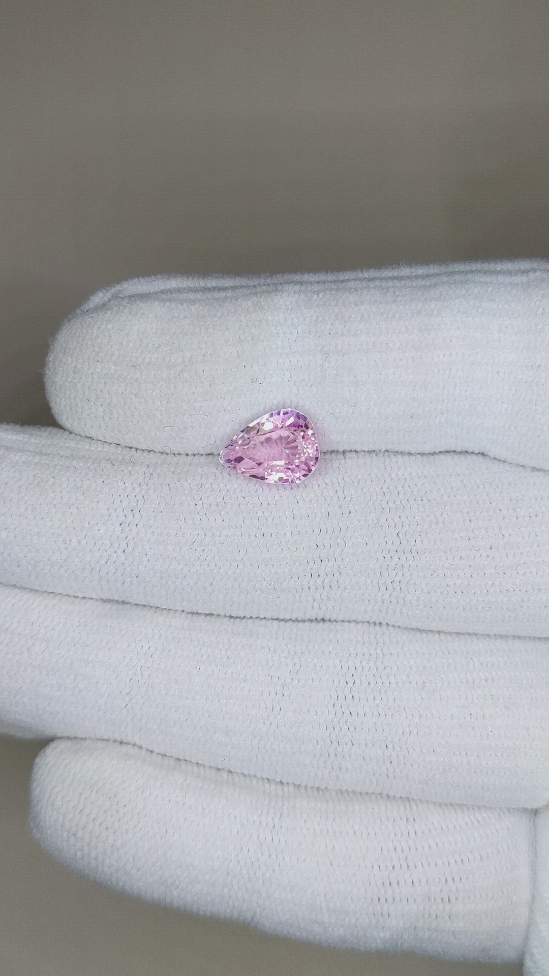 2.89 Ct. Kunzite from Afghanistan Size Video