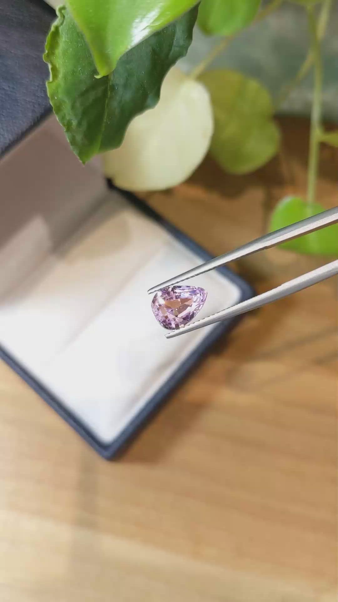 2.89 Ct. Kunzite from Afghanistan Size Video