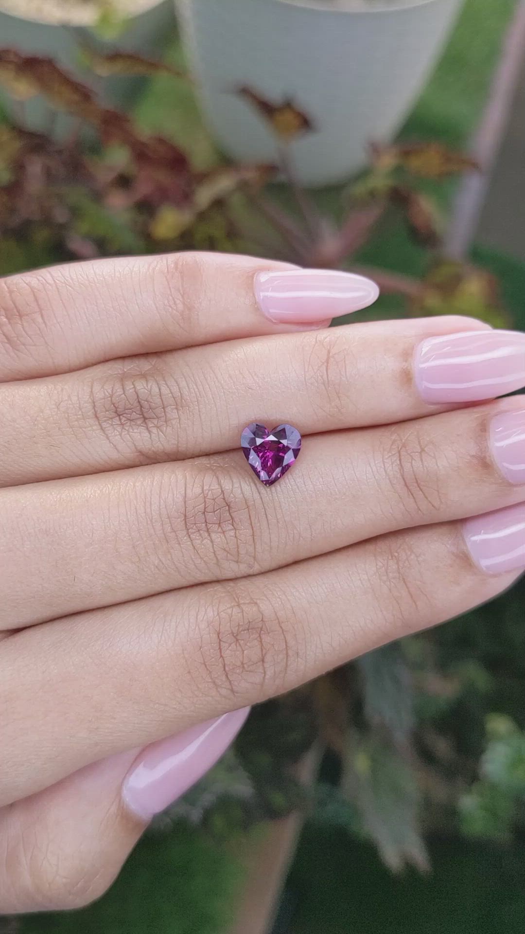 1.81 Ct. Rhodolite Garnet from Ceylon (Sri Lanka) Size Video