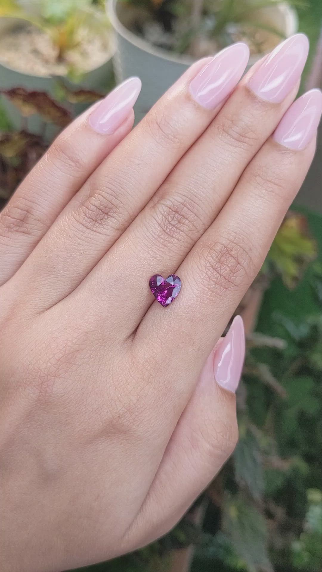 1.81 Ct. Rhodolite Garnet from Ceylon (Sri Lanka) Size Video