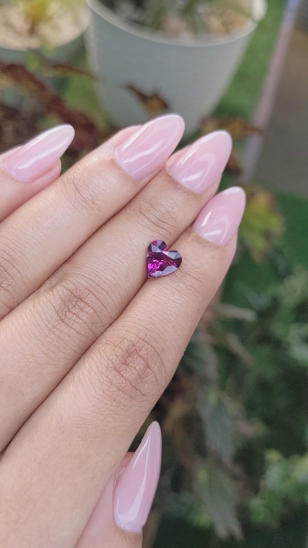 1.81 Ct. Rhodolite Garnet from Ceylon (Sri Lanka) Size Video