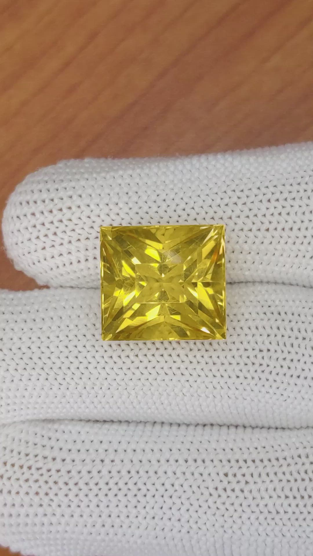 15.05 Ct. Citrine from Brazil Size Video