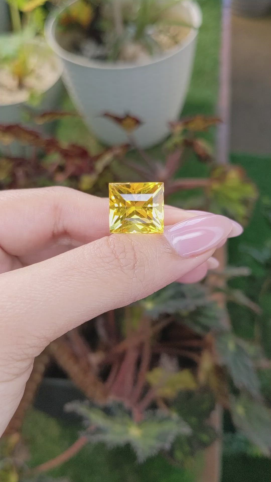 15.05 Ct. Citrine from Brazil Size Video