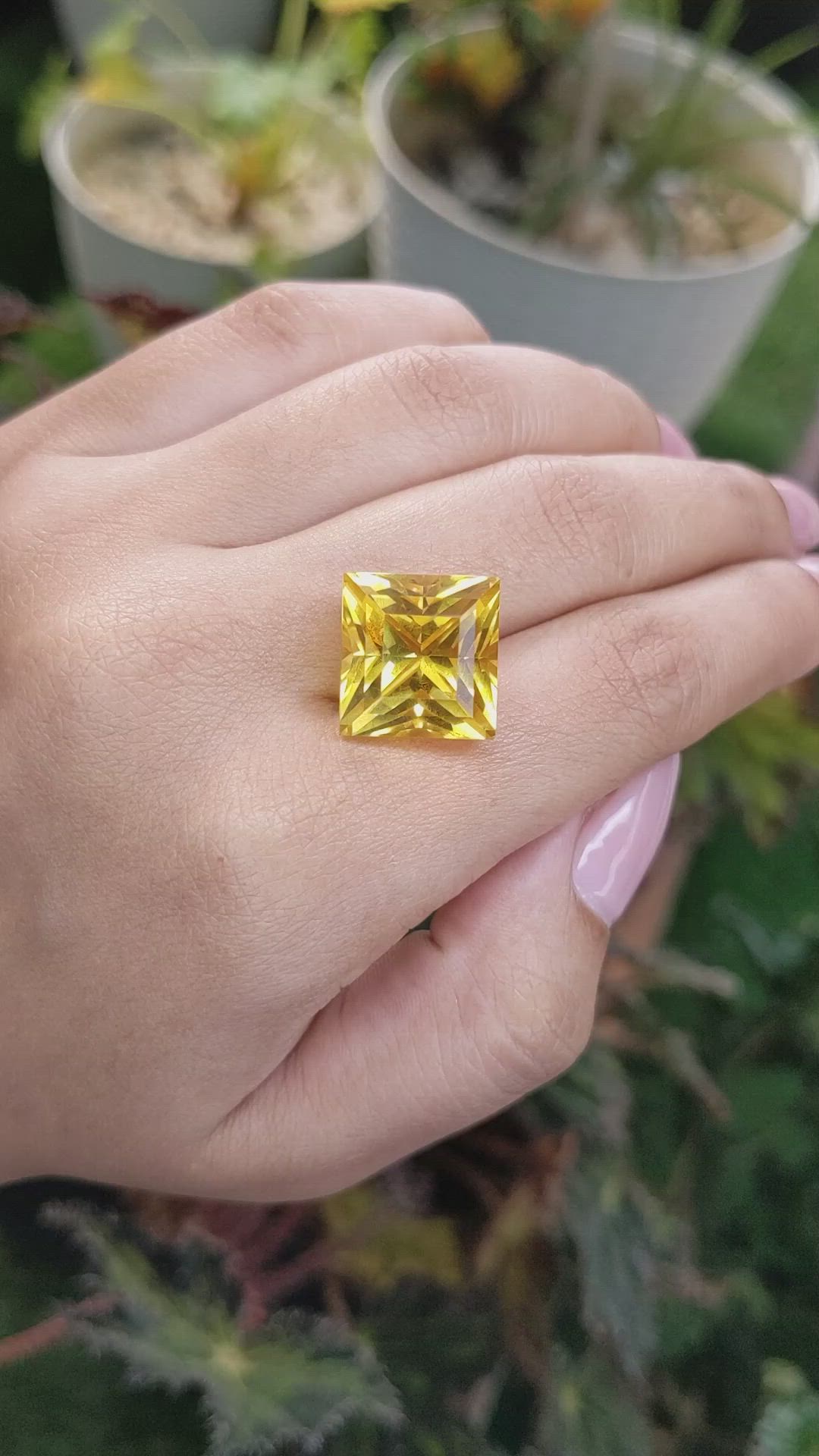 18.65 Ct. Citrine from Brazil Size Video
