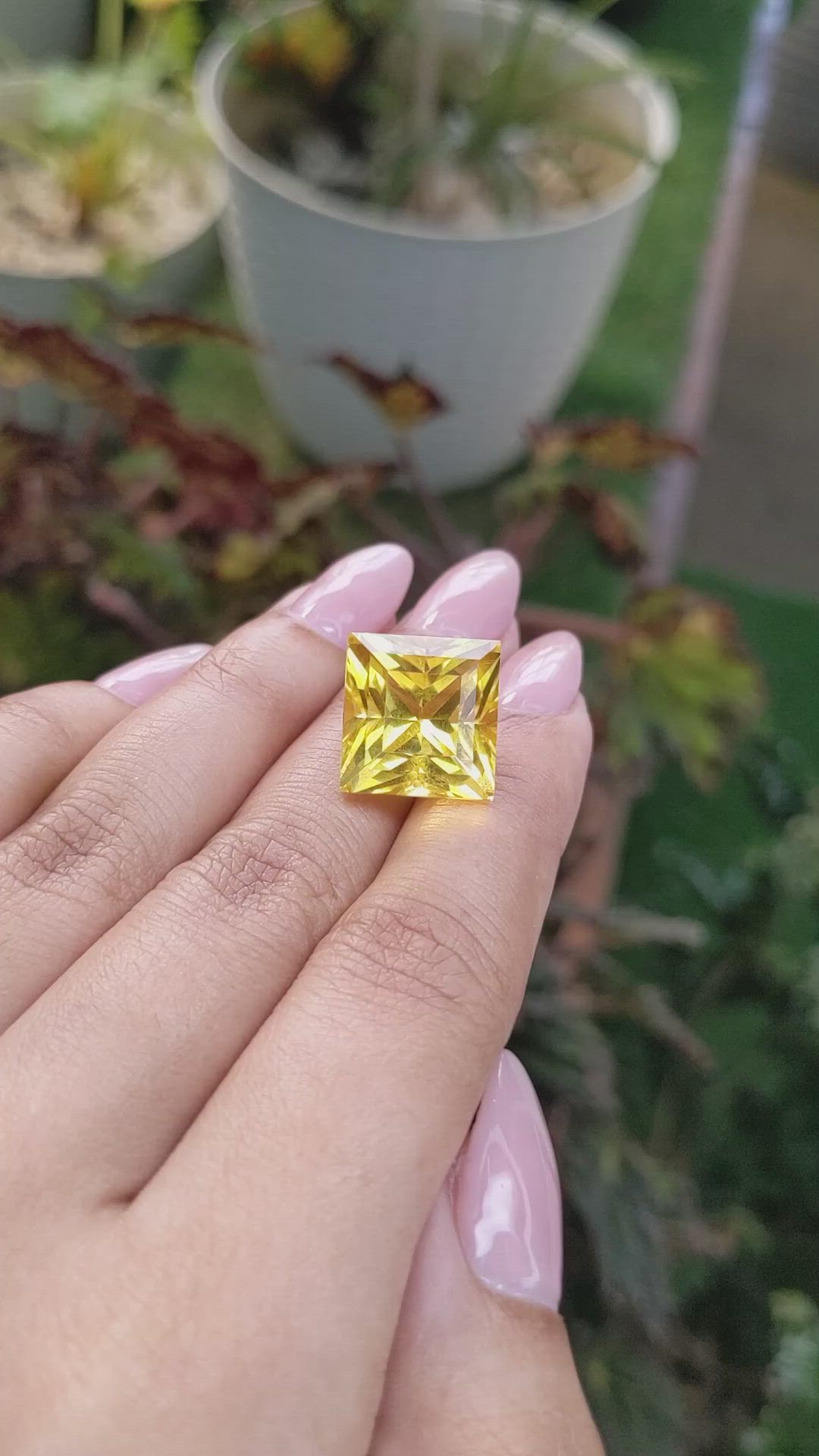 18.65 Ct. Citrine from Brazil Size Video