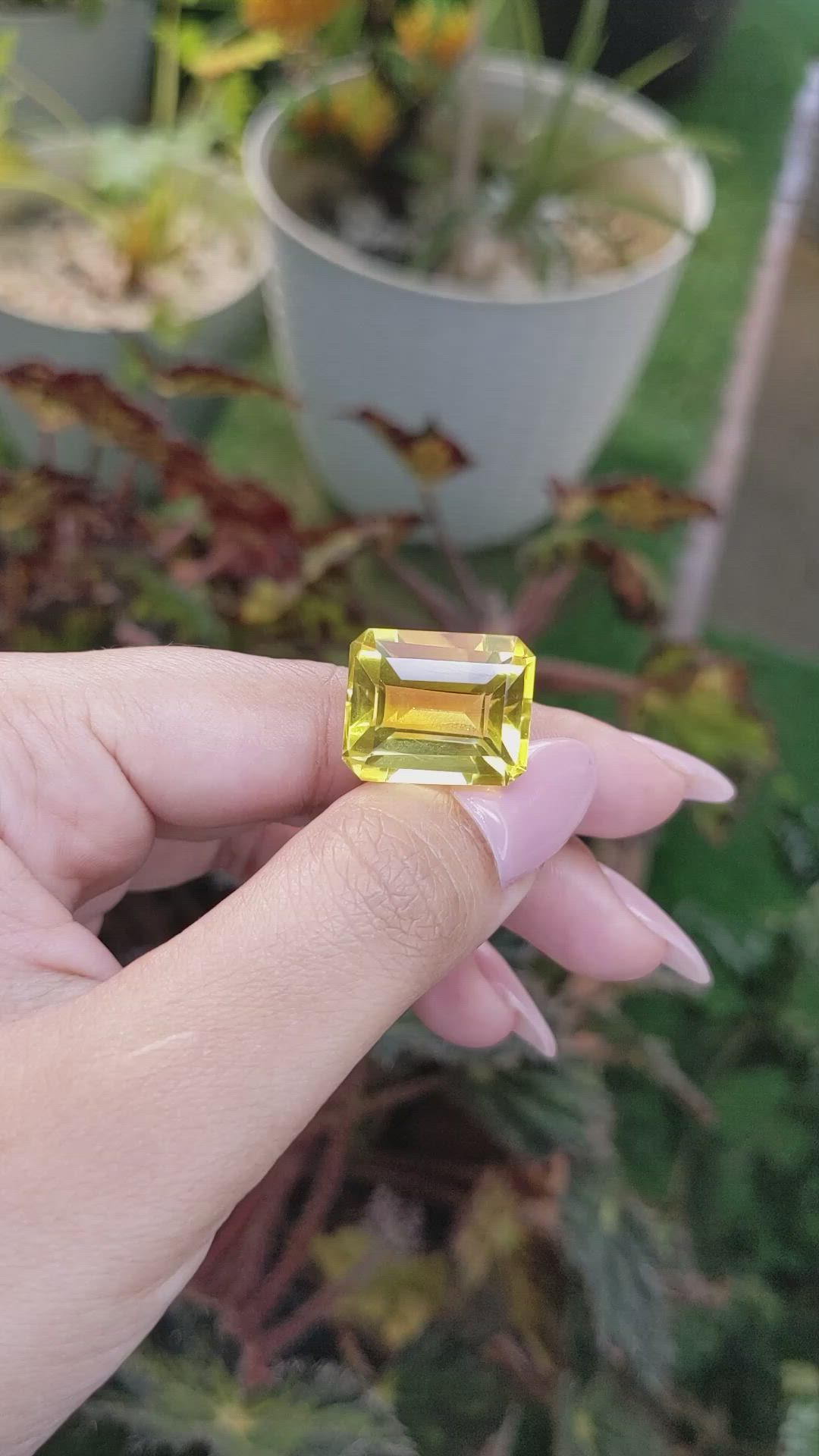 19.73 Ct. Citrine from Brazil Size Video