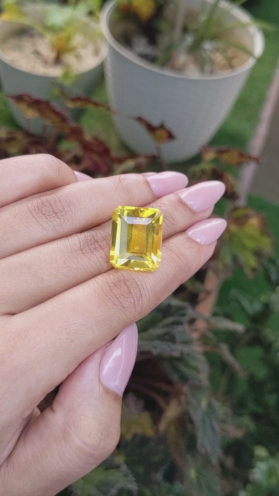 19.73 Ct. Citrine from Brazil Size Video