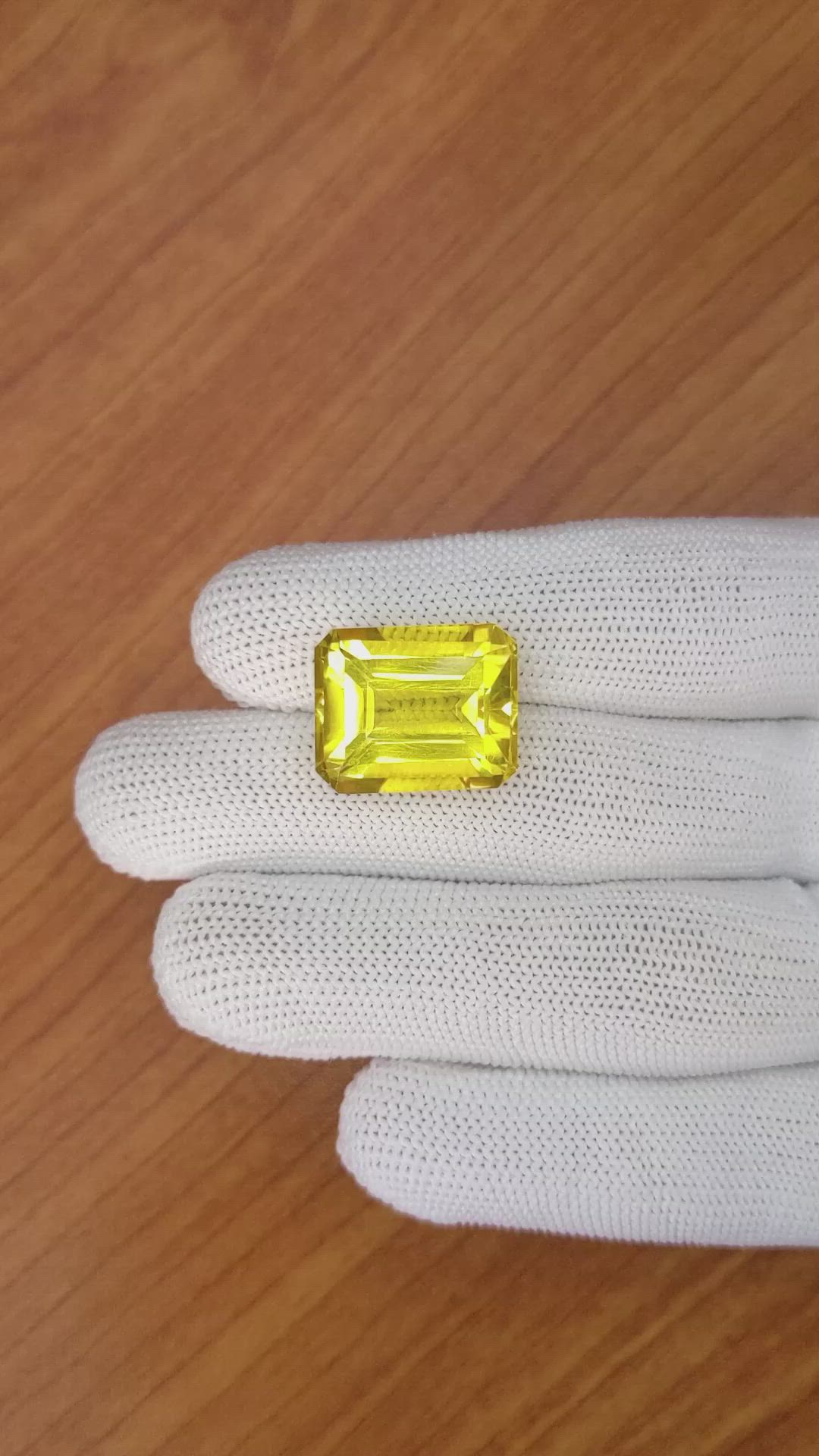 19.73 Ct. Citrine from Brazil Size Video