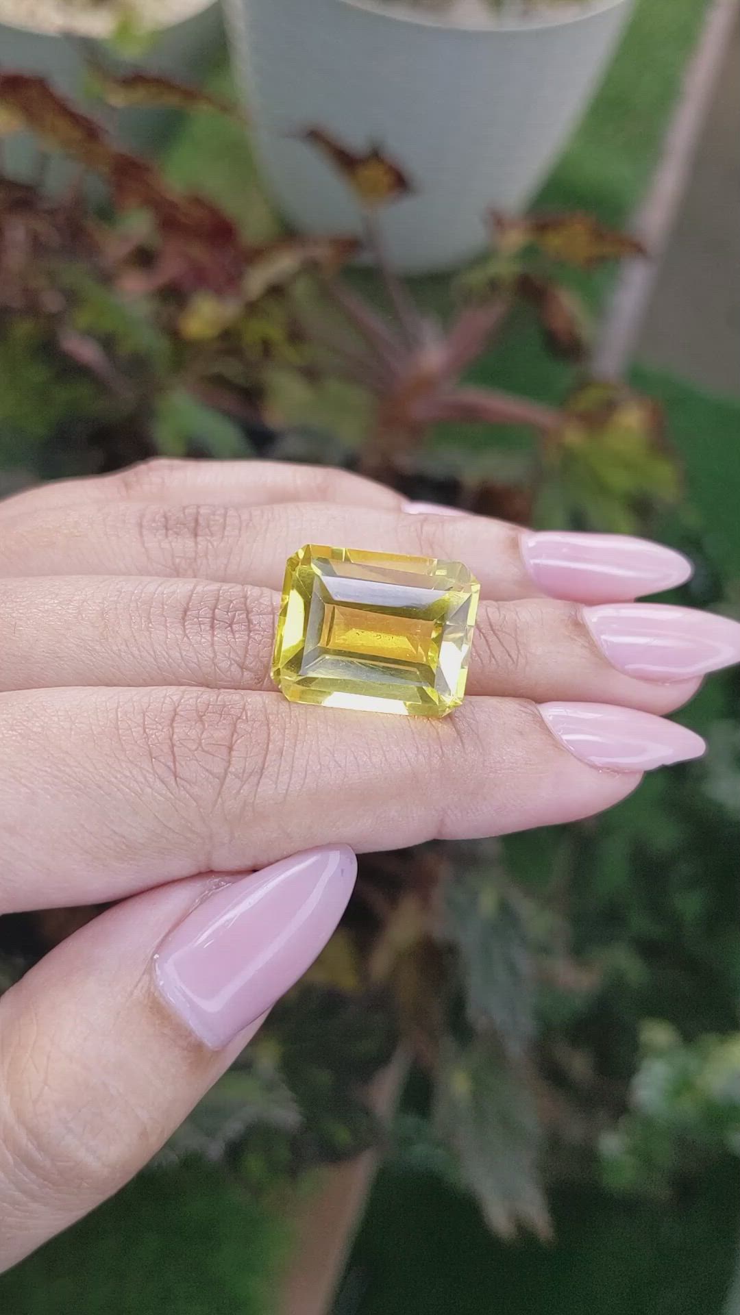 19.73 Ct. Citrine from Brazil Size Video