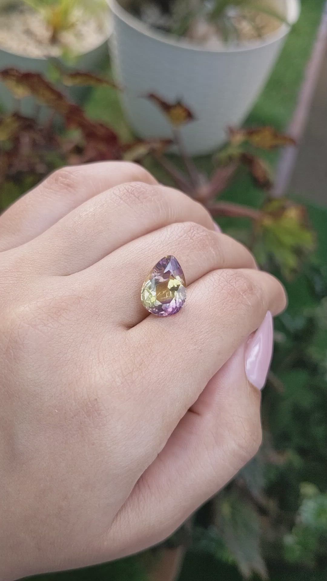 5.59 Ct. Ametrine from Madagascar Size Video