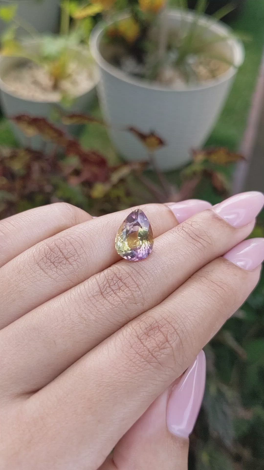 5.59 Ct. Ametrine from Madagascar Size Video