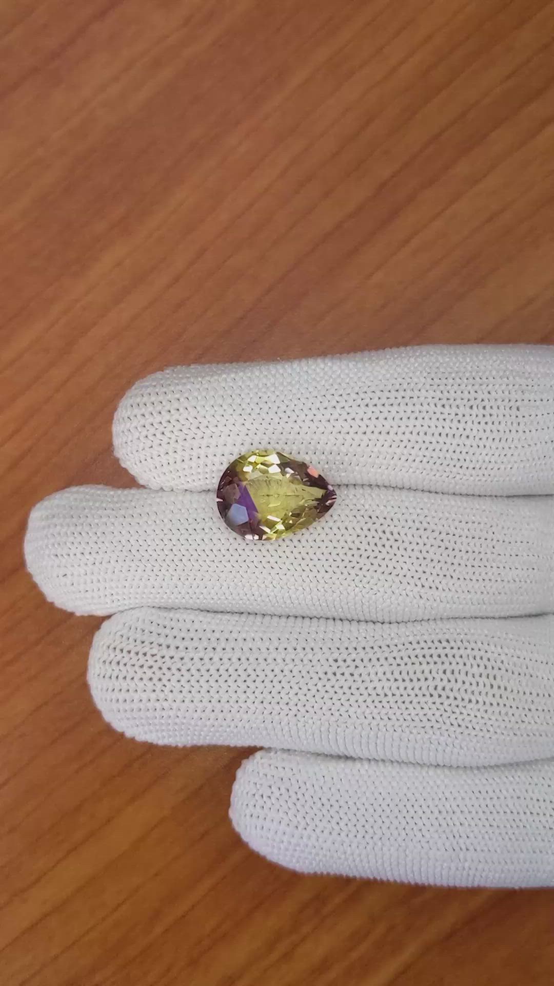 5.62 Ct. Ametrine from Madagascar Size Video