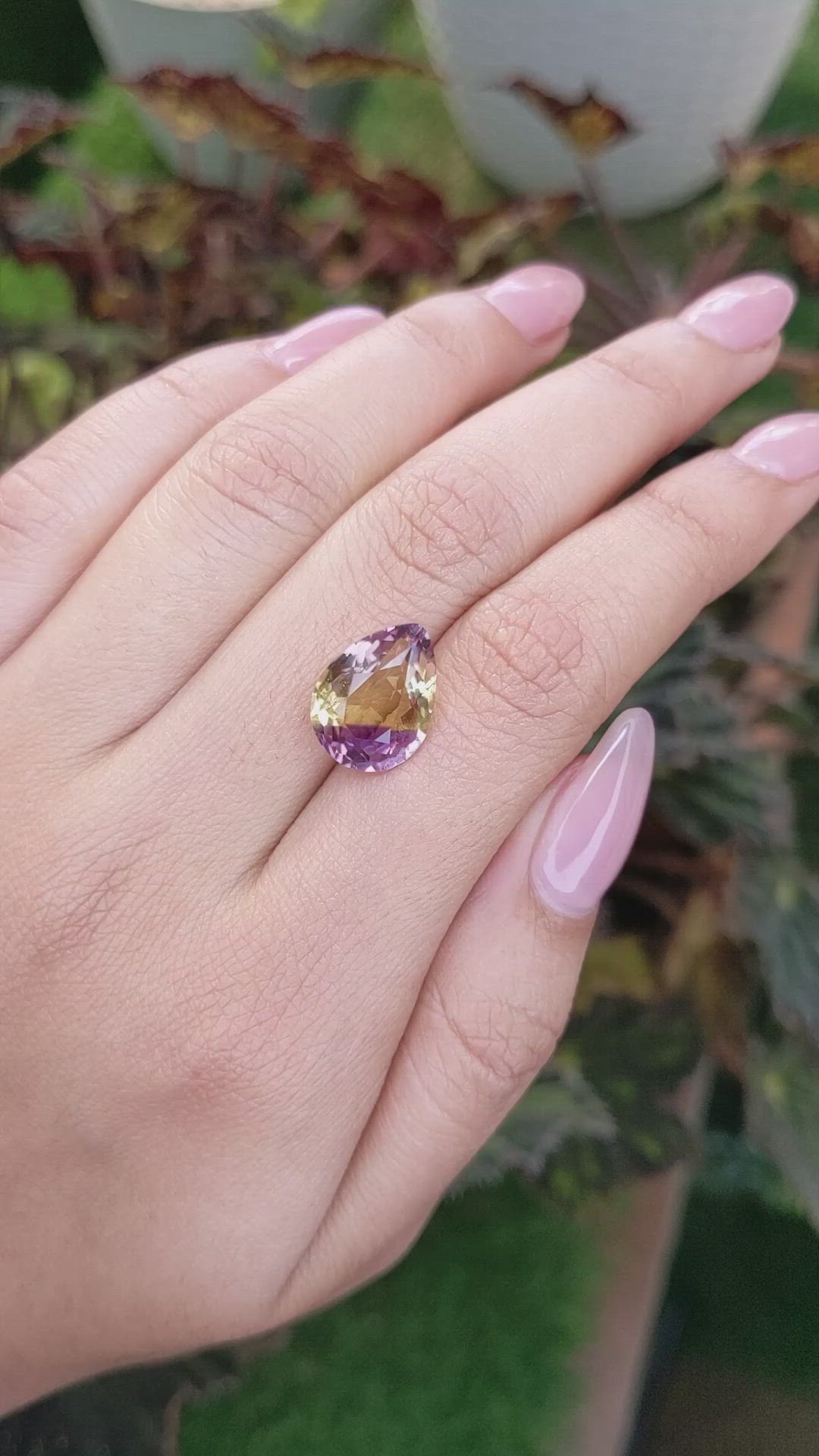 5.62 Ct. Ametrine from Madagascar Size Video