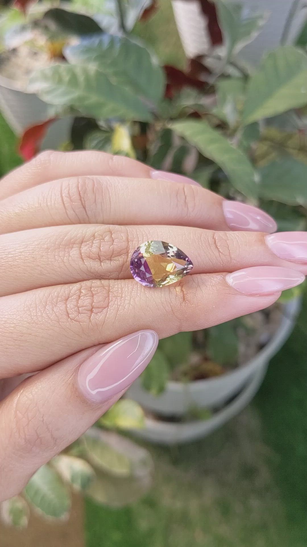 5.62 Ct. Ametrine from Madagascar Size Video