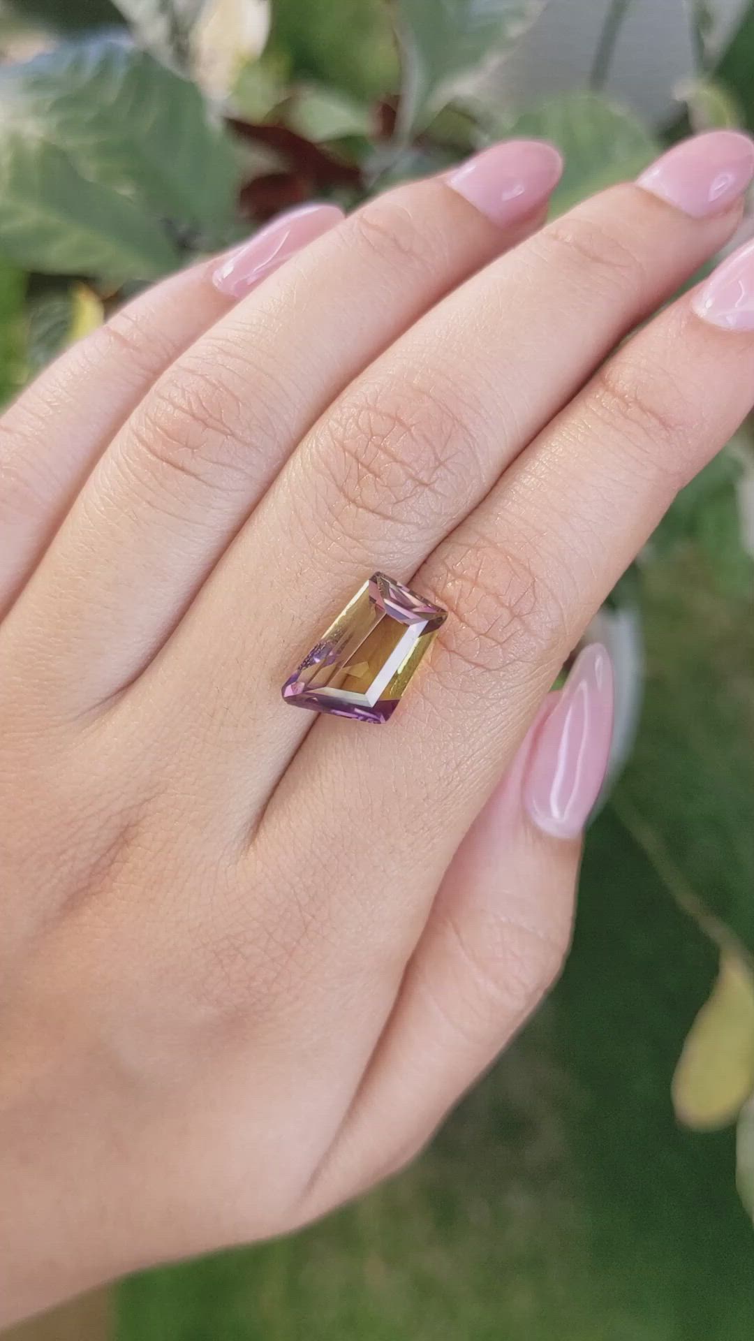 6.58 Ct. Ametrine from Madagascar Size Video