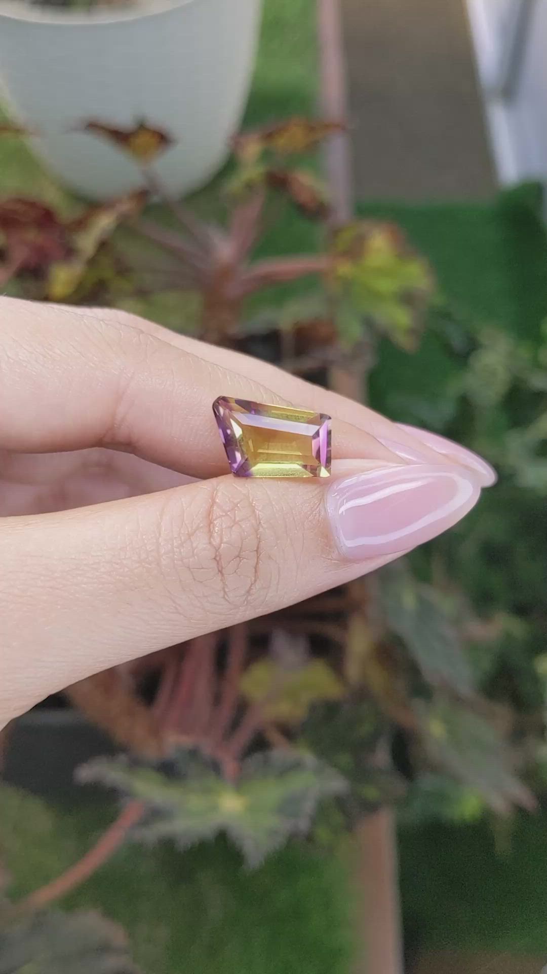 6.58 Ct. Ametrine from Madagascar Size Video