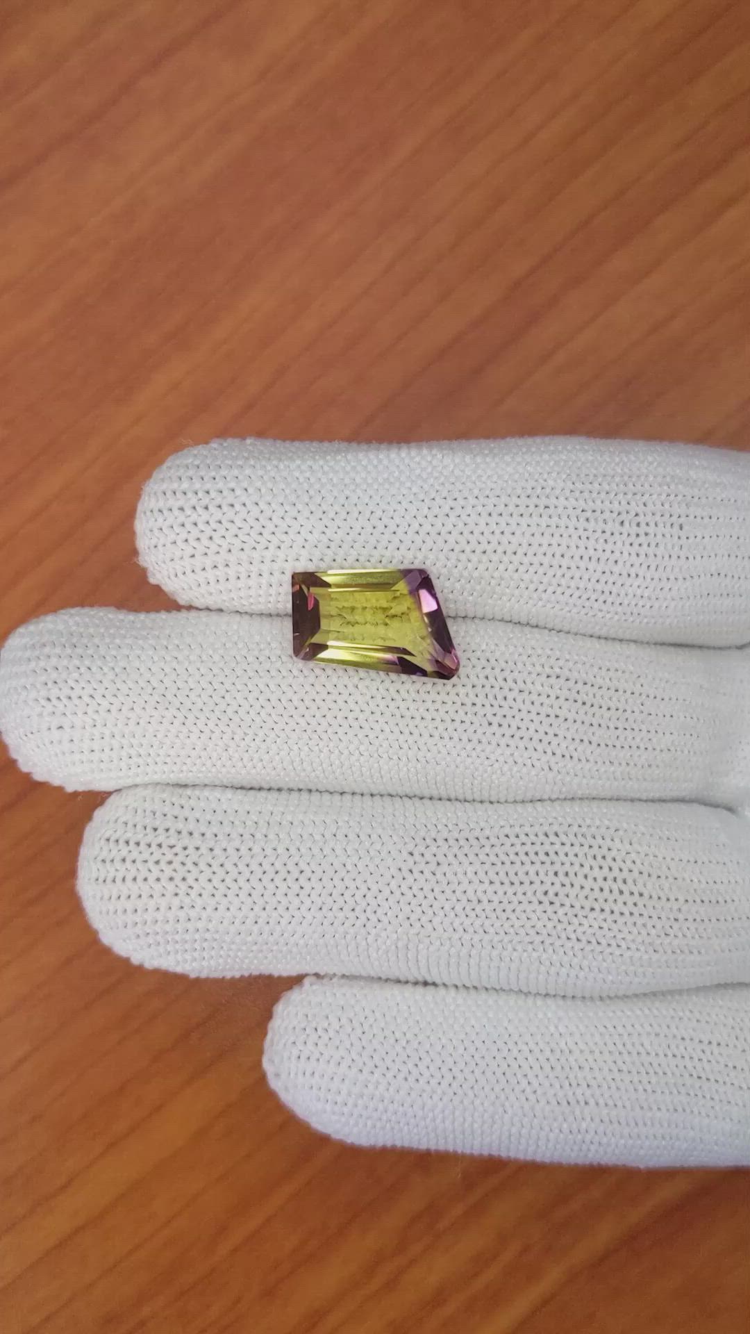 6.58 Ct. Ametrine from Madagascar Size Video
