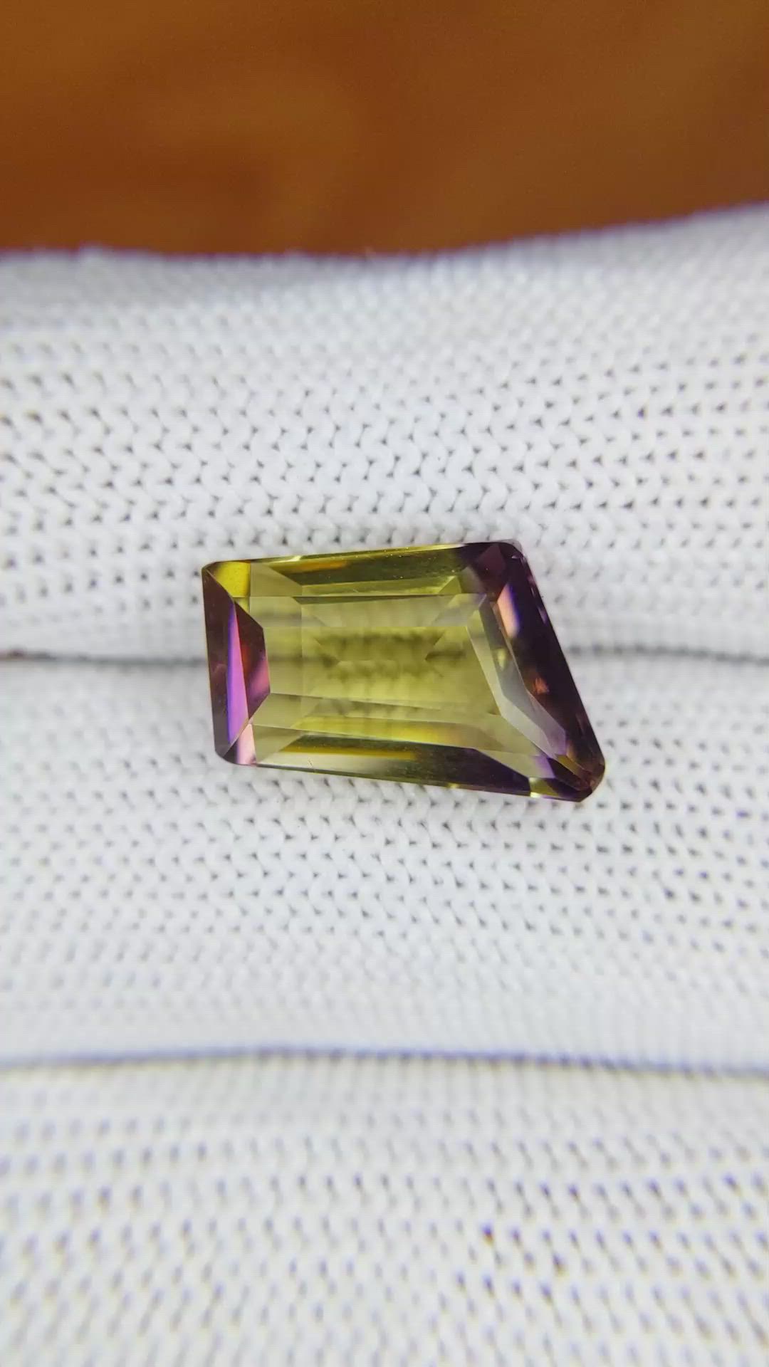 6.58 Ct. Ametrine from Madagascar Size Video