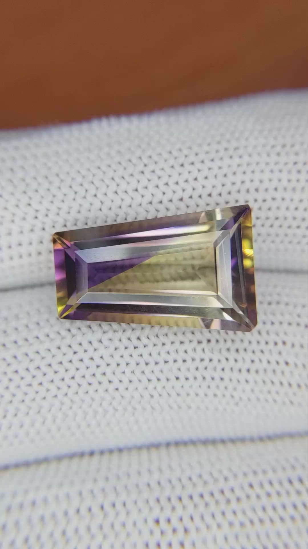 9.46 Ct. Ametrine from Madagascar Size Video