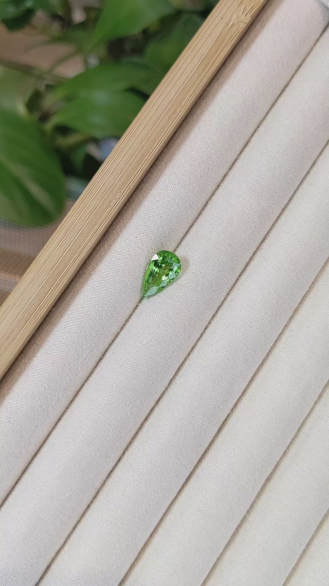 2.55 Ct. Green Paraiba Tourmaline from Mozambique Size Video