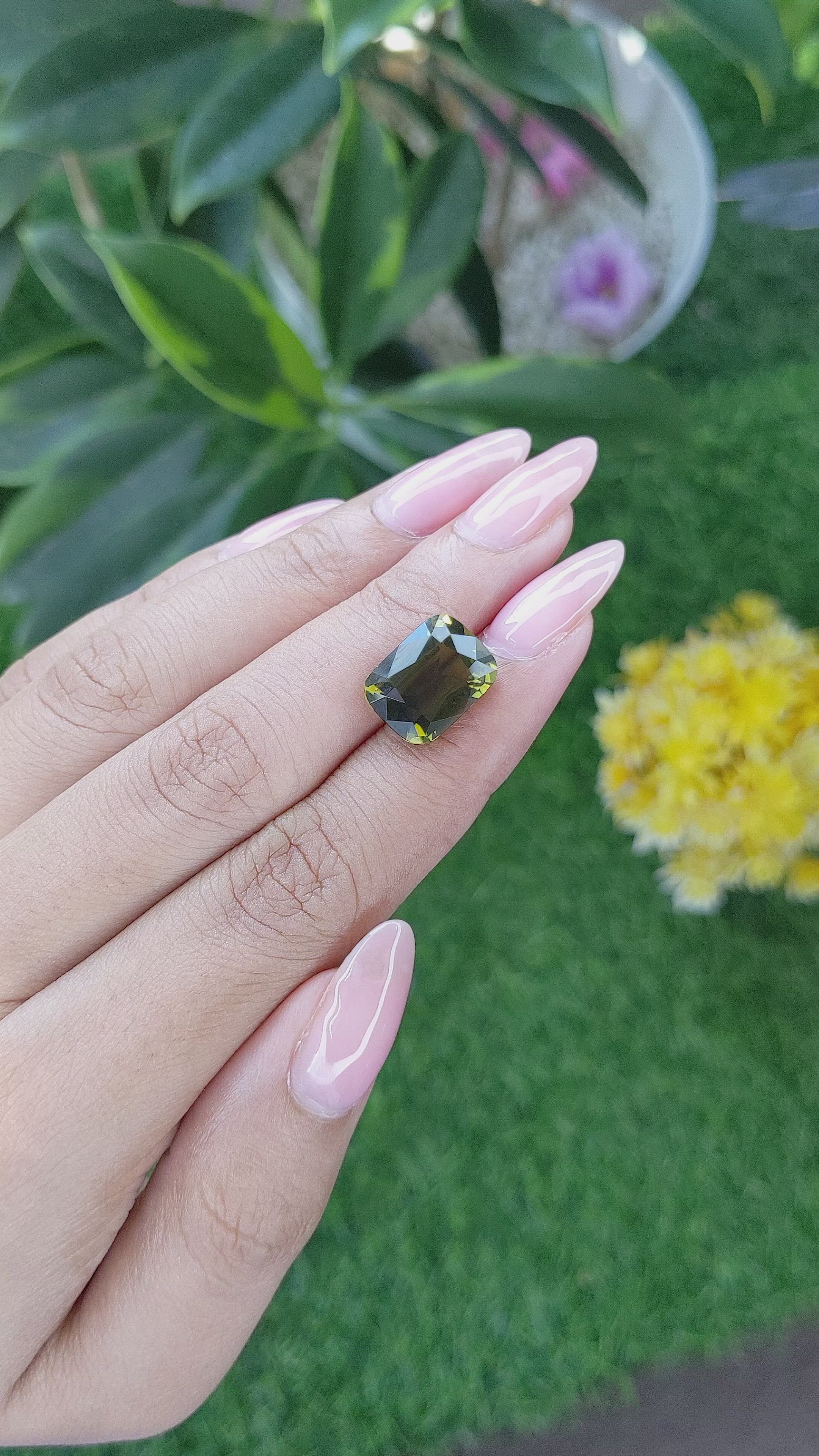 6.49 Ct. Tourmaline from Ceylon (Sri Lanka) Size Video