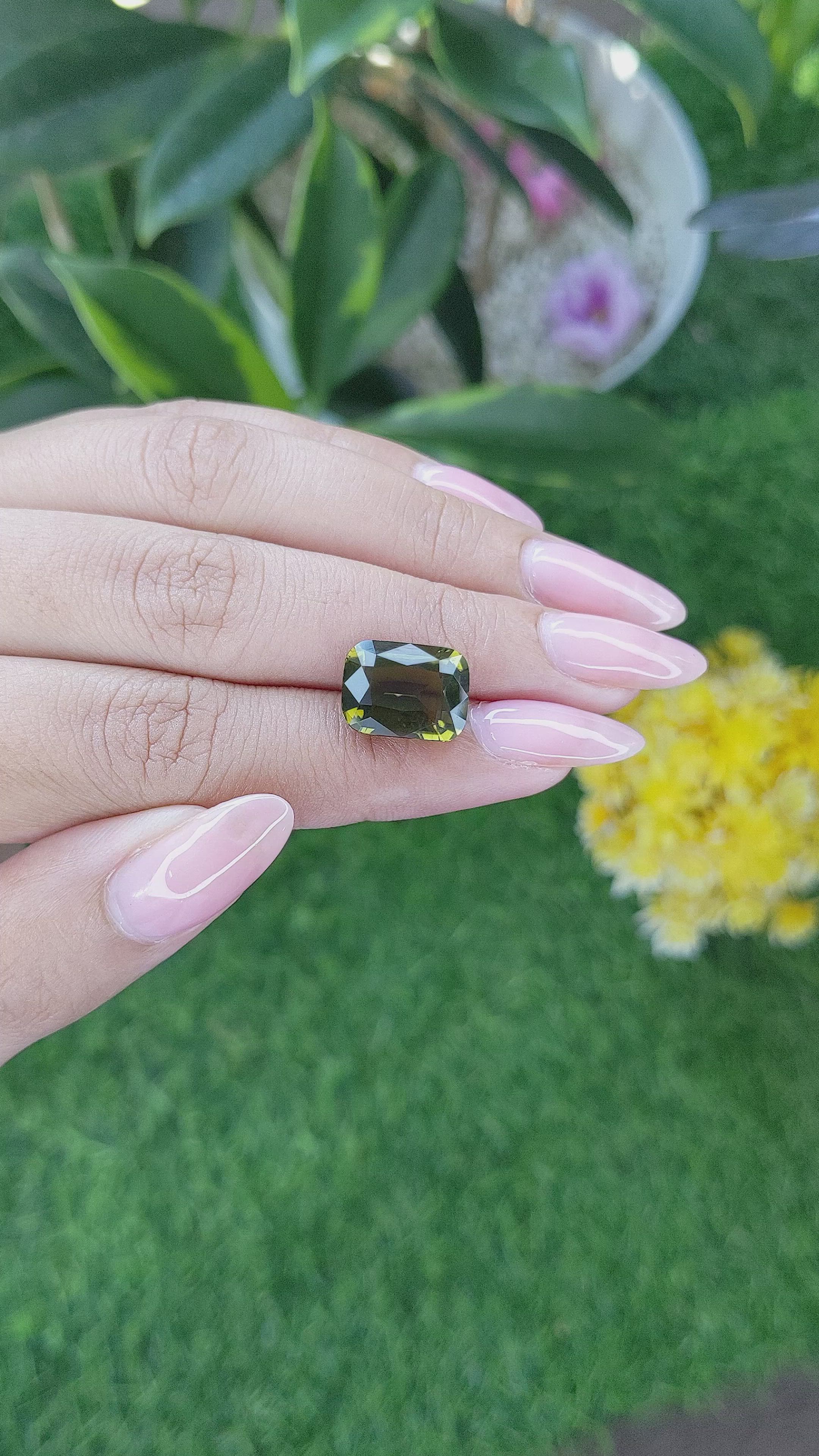 6.49 Ct. Tourmaline from Ceylon (Sri Lanka) Size Video