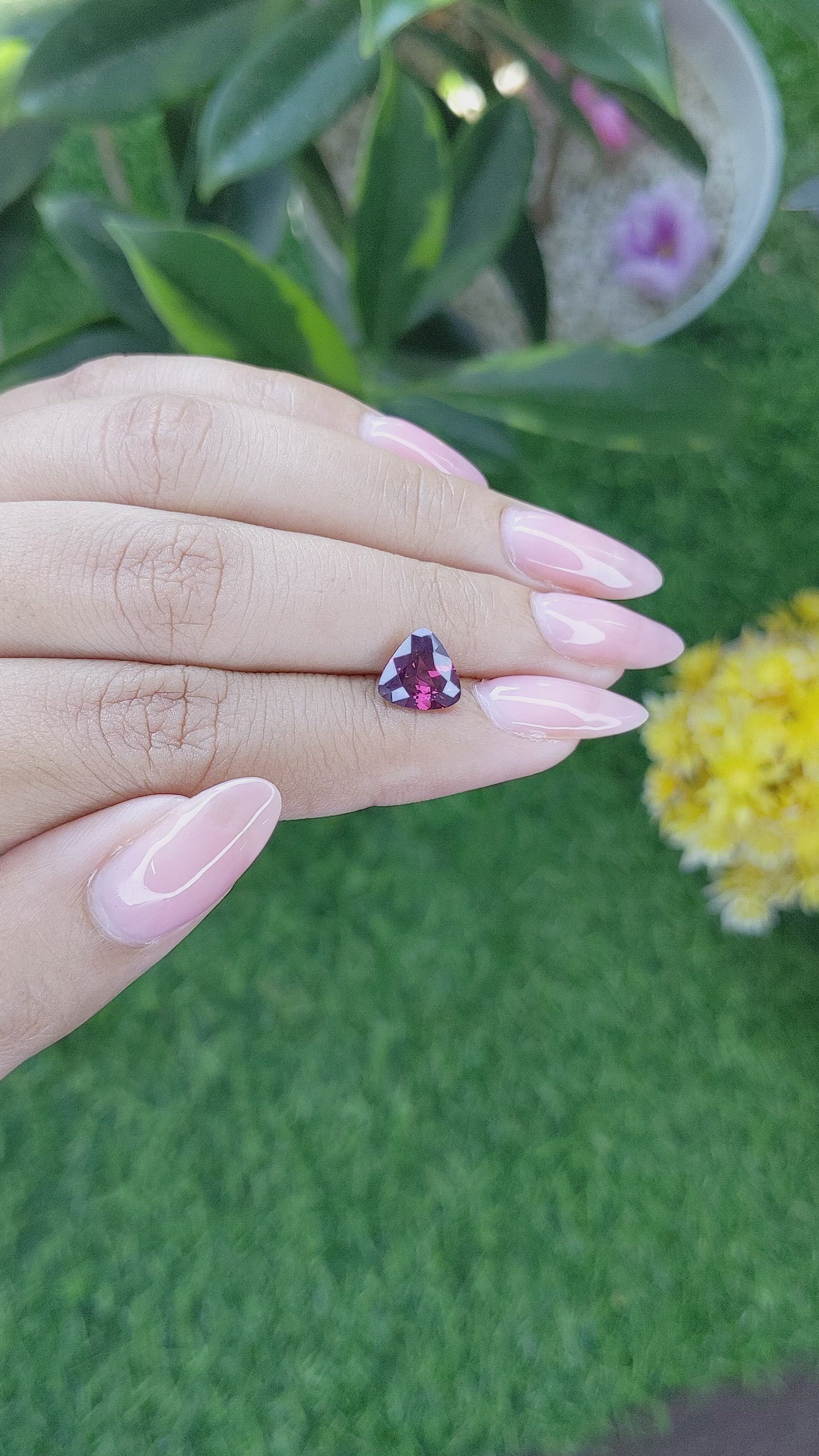 1.91 Ct. Spinel from Ceylon (Sri Lanka) Size Video