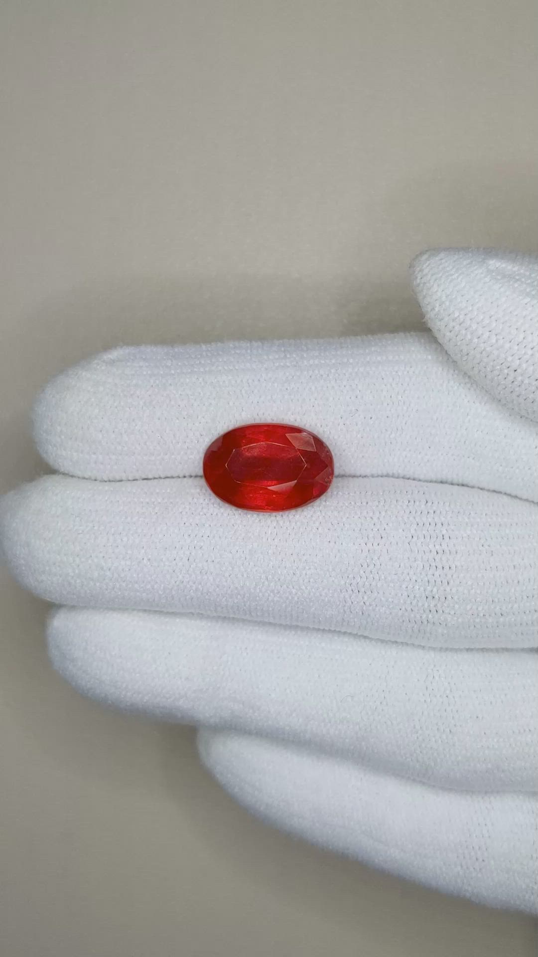 5.73 Ct. Rhodonite from Brazil Size Video