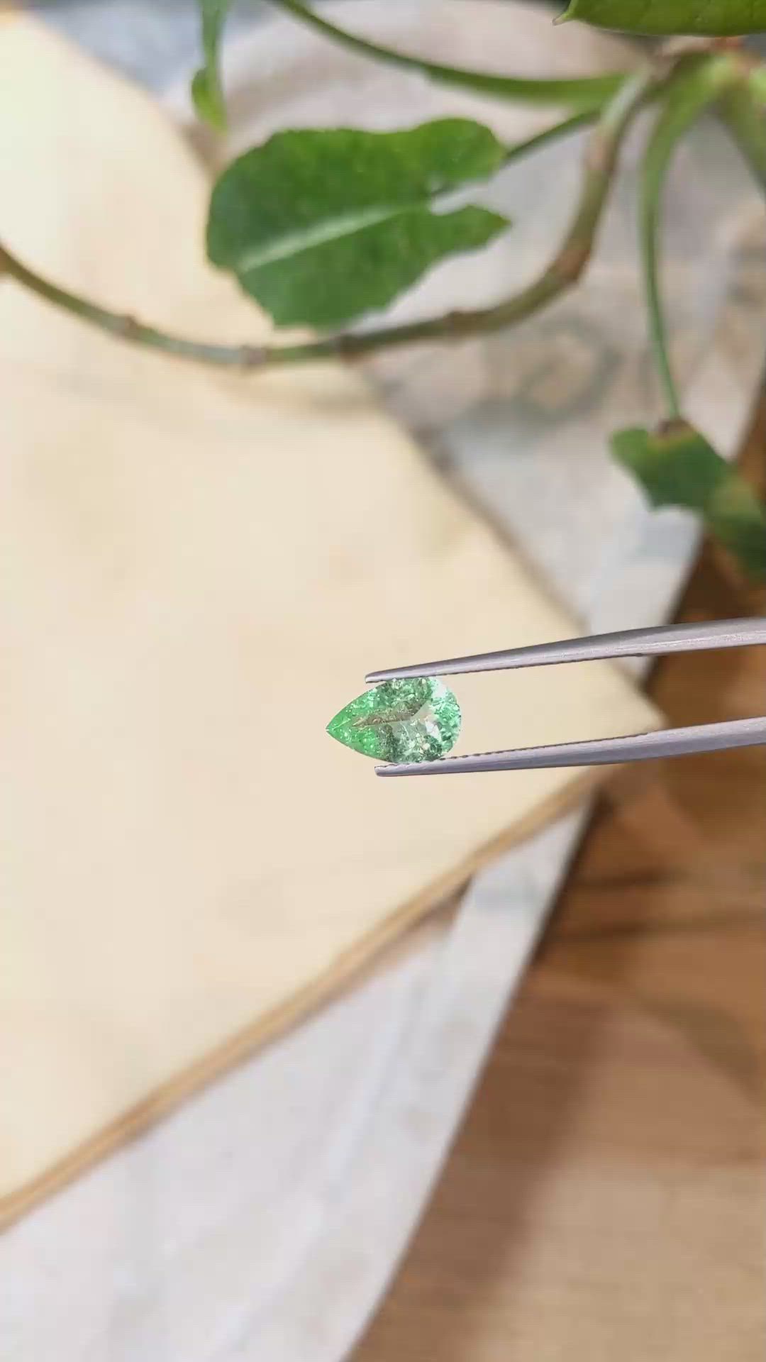 1.29 Ct. Paraiba Tourmaline from Mozambique Size Video
