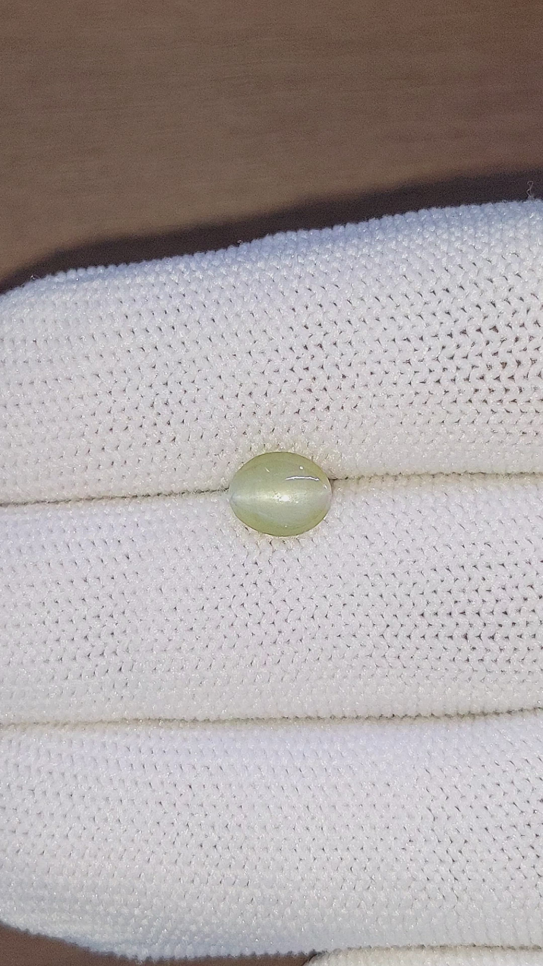 1.21 Ct. Chrysoberyl from Ceylon (Sri Lanka) Size Video