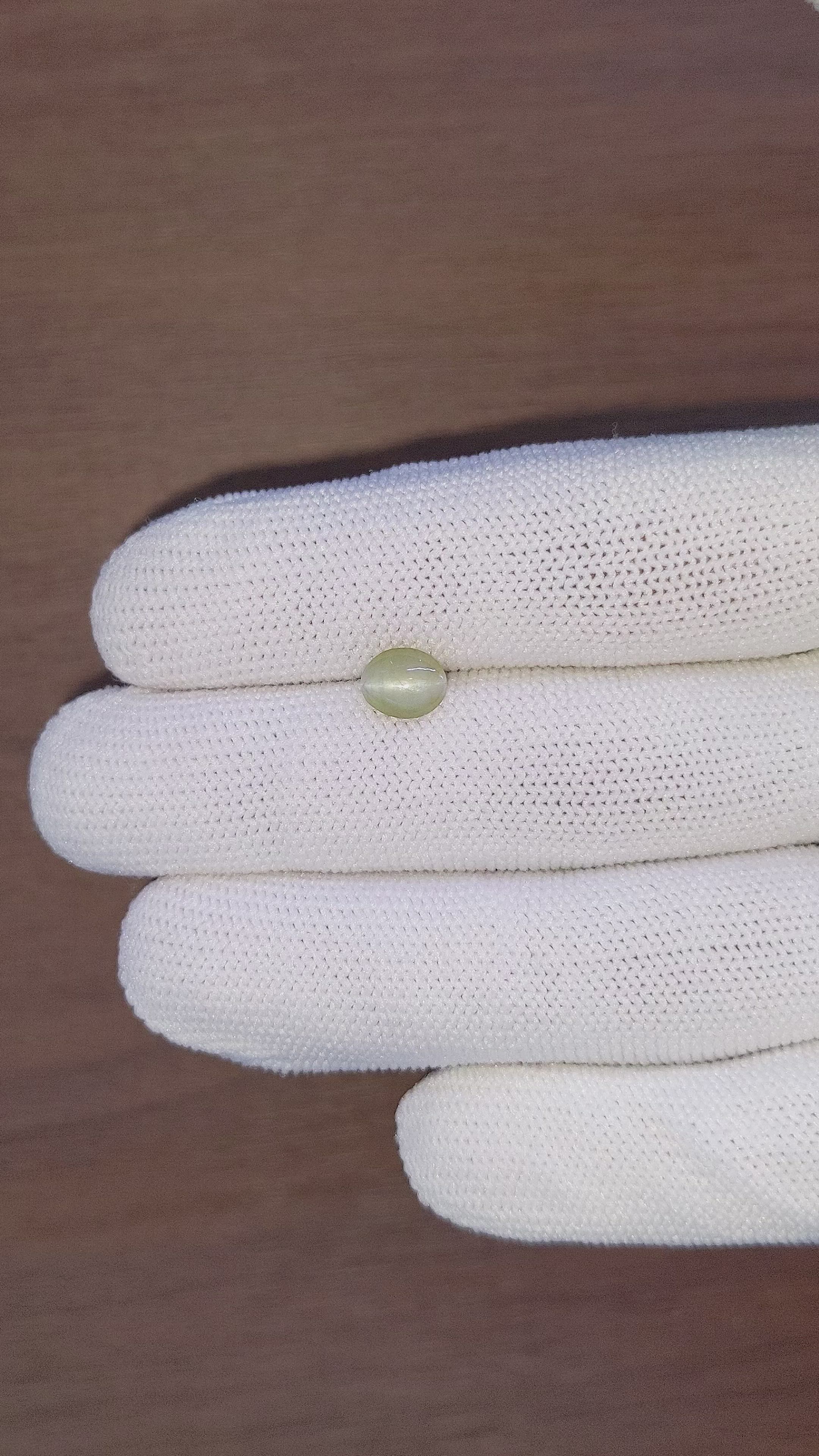 1.21 Ct. Chrysoberyl from Ceylon (Sri Lanka) Size Video