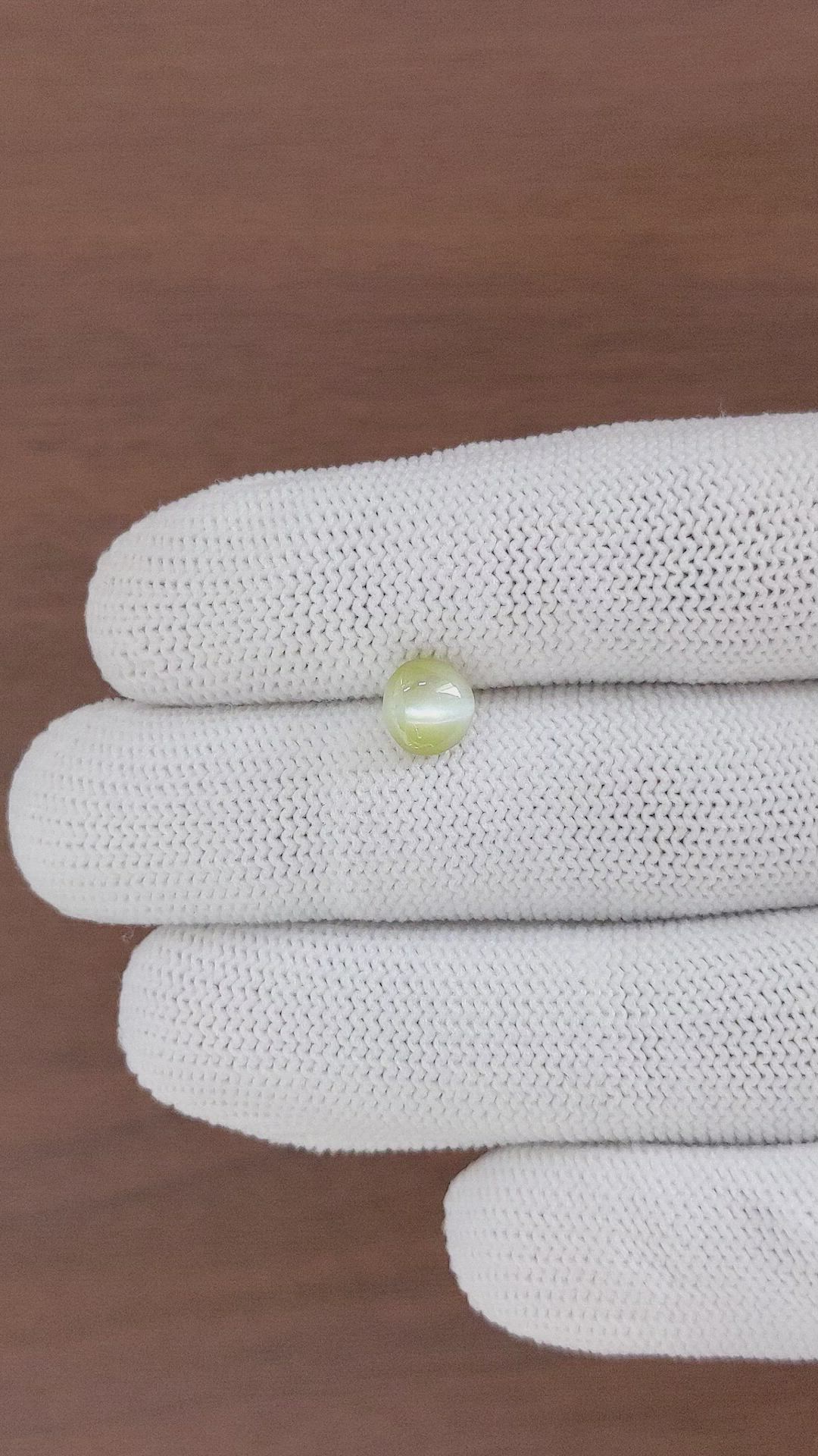 1.72 Ct. Chrysoberyl from Ceylon (Sri Lanka) Size Video