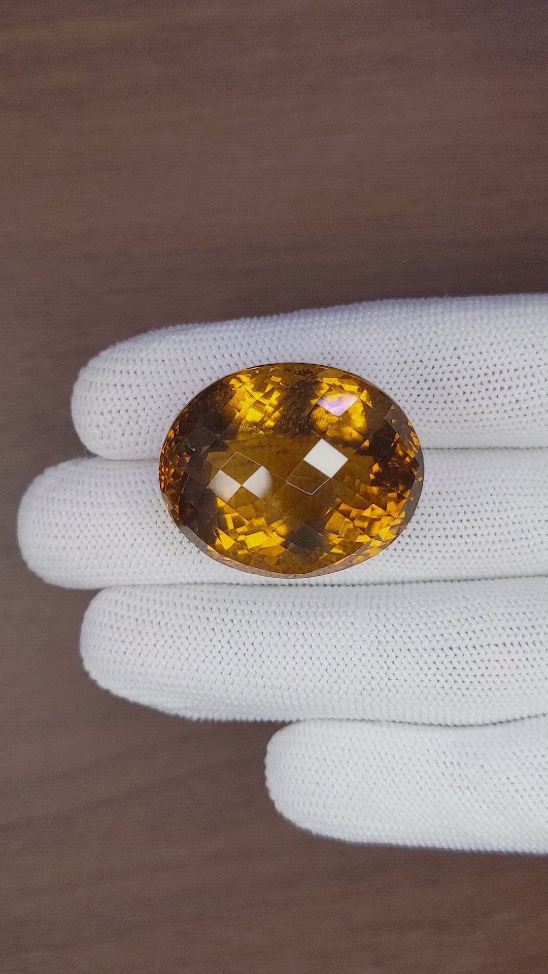 104.15 Ct. Citrine from Ceylon (Sri Lanka) Size Video