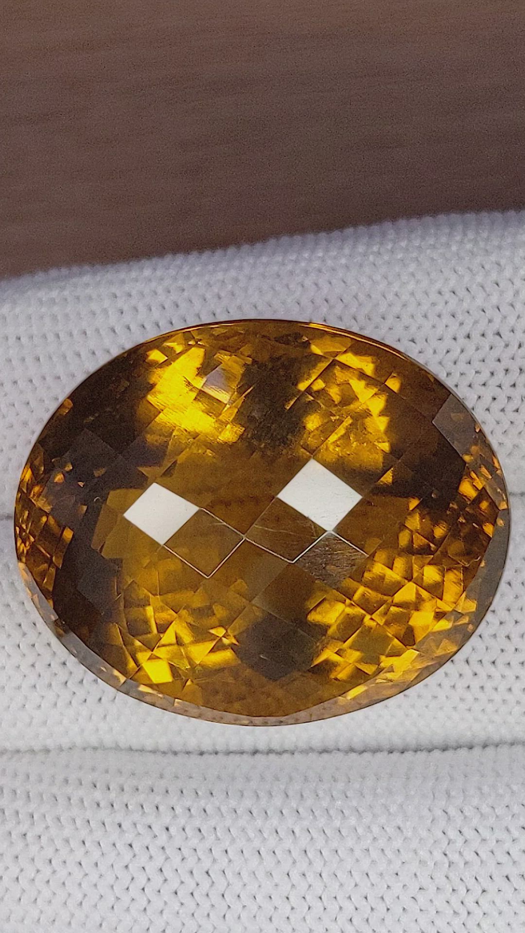 104.15 Ct. Citrine from Ceylon (Sri Lanka) Size Video