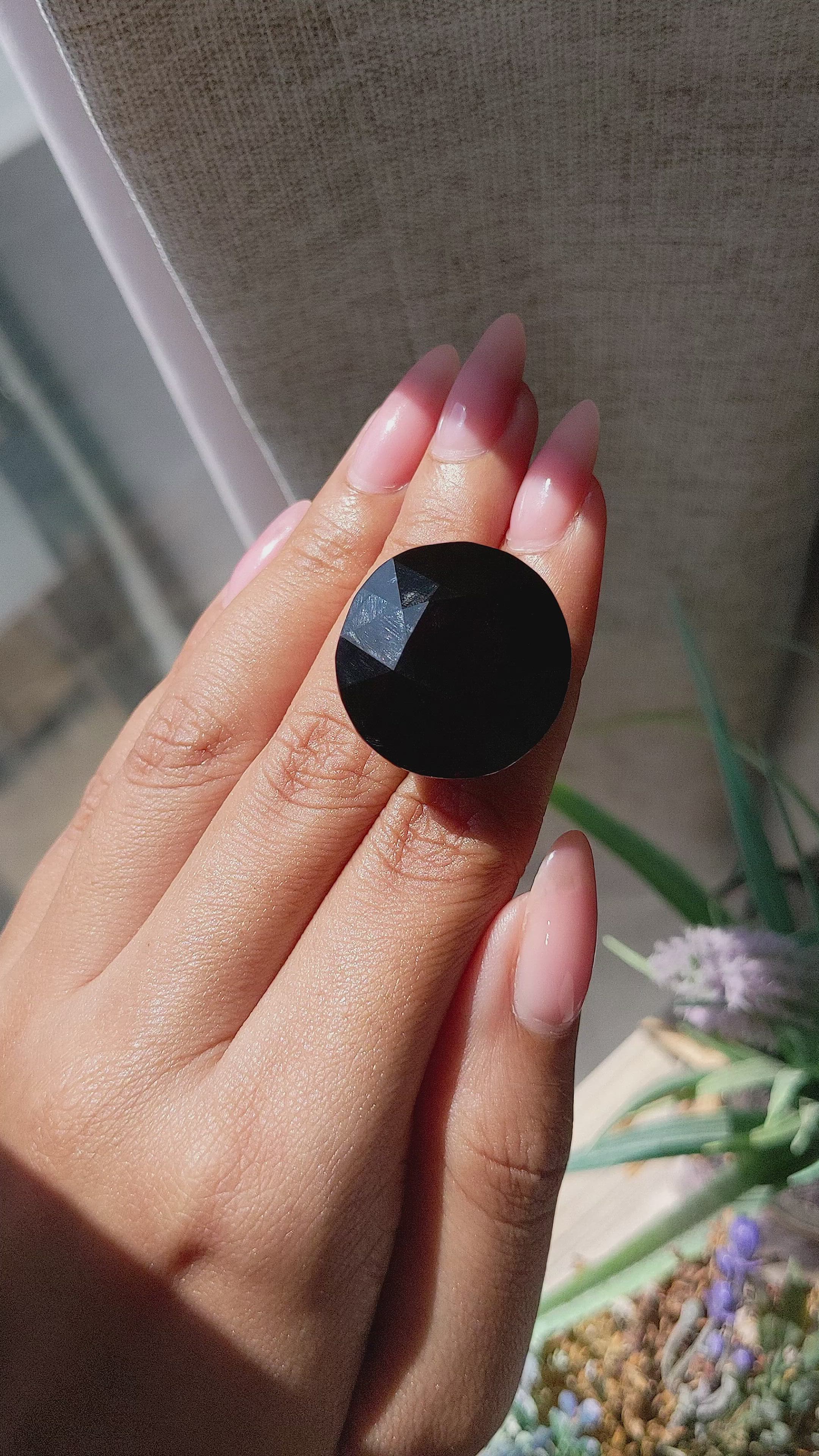 72.44 Ct. Red Garnet from Tanzania Size Video