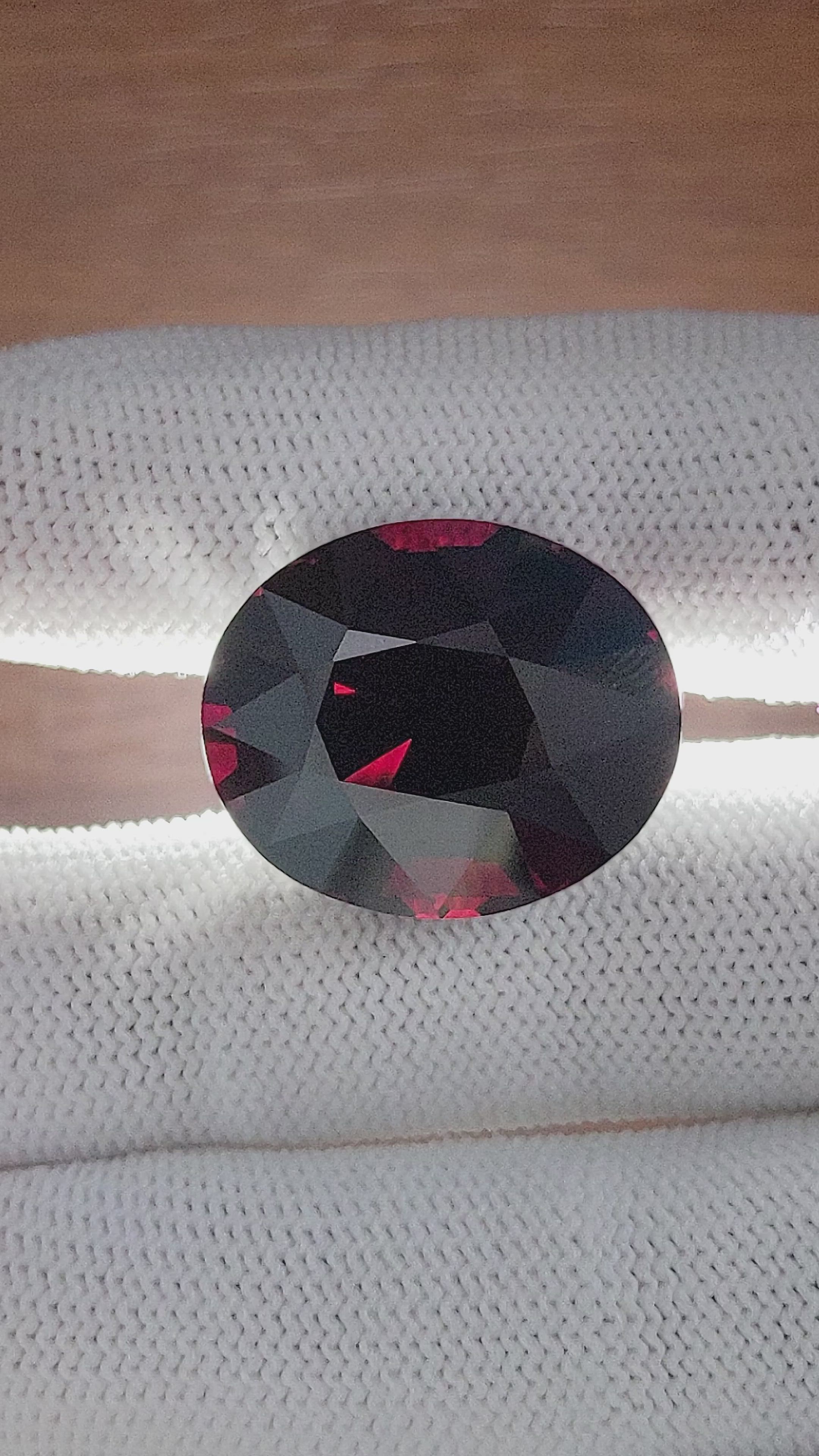 60.66 Ct. Red Garnet from Tanzania Size Video