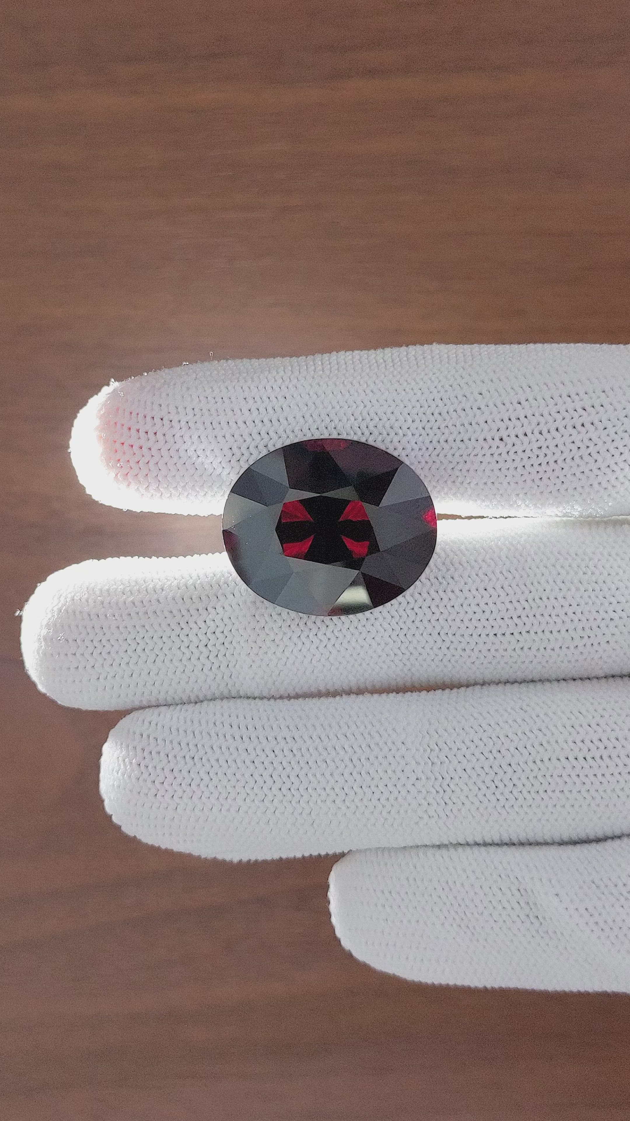 60.66 Ct. Red Garnet from Tanzania Size Video
