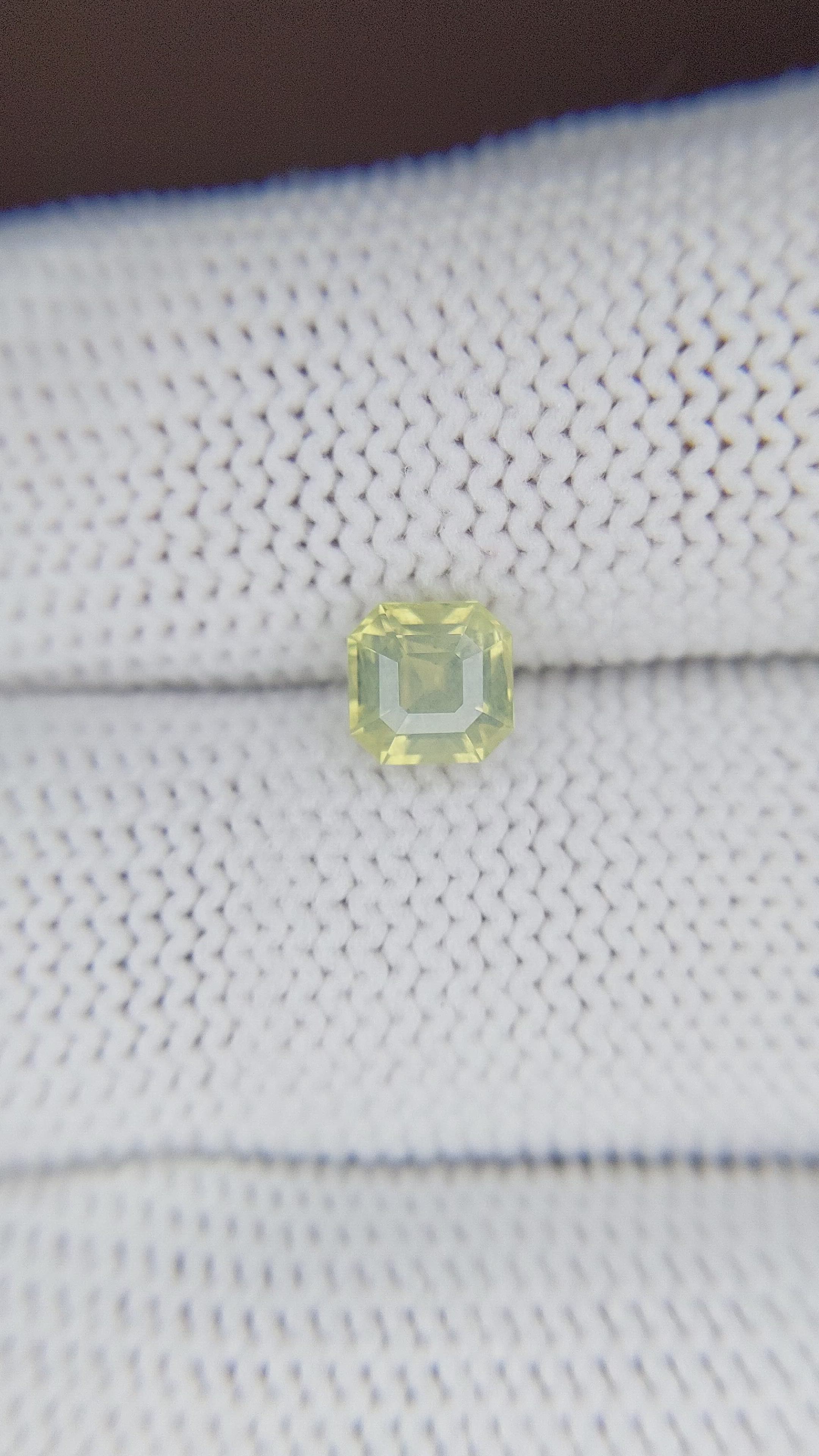 1.07 Ct. Greenish Yellow Chrysoberyl from Tanzania Size Video