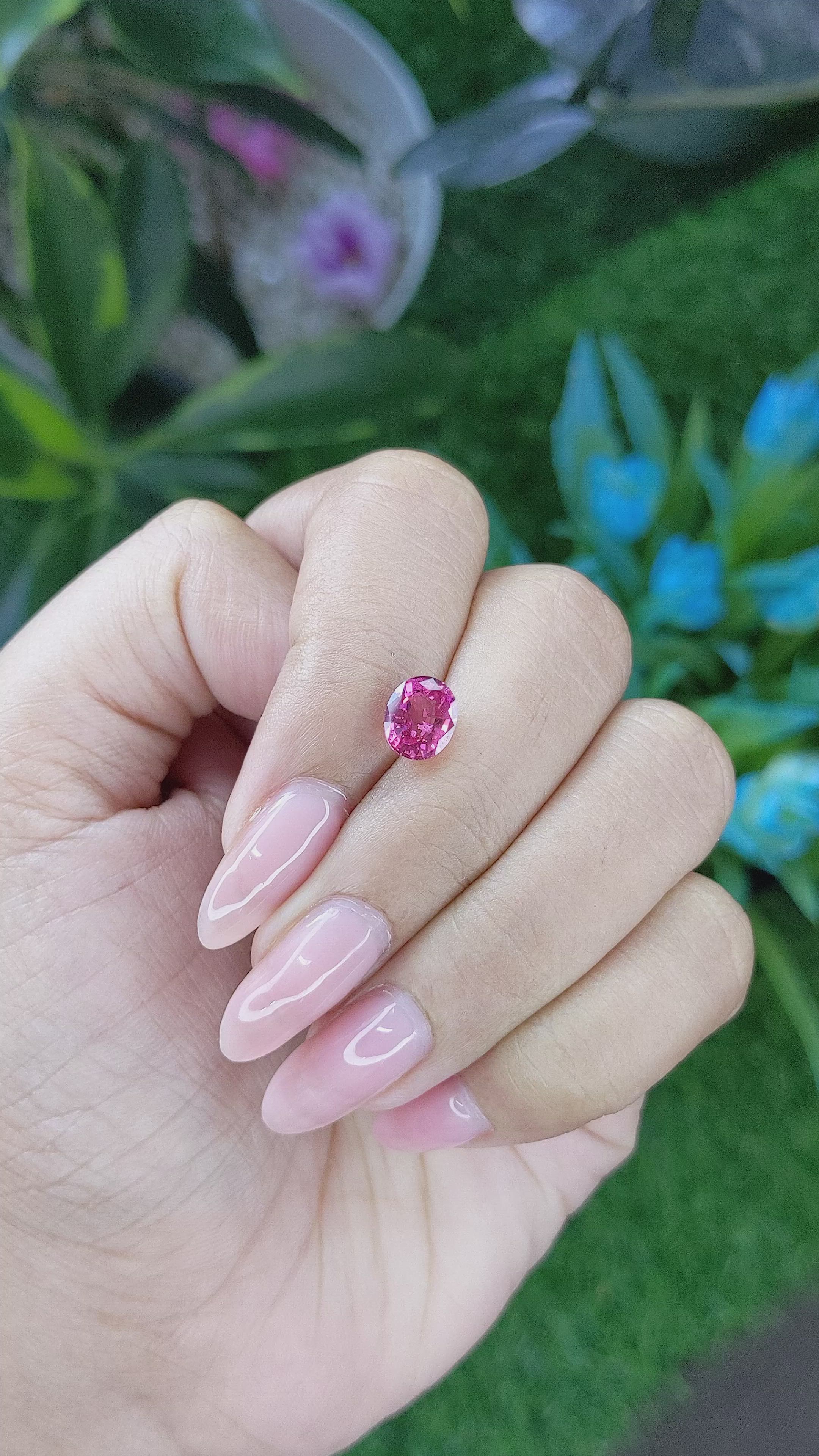 1.66 Ct. Spinel from Tanzania Size Video