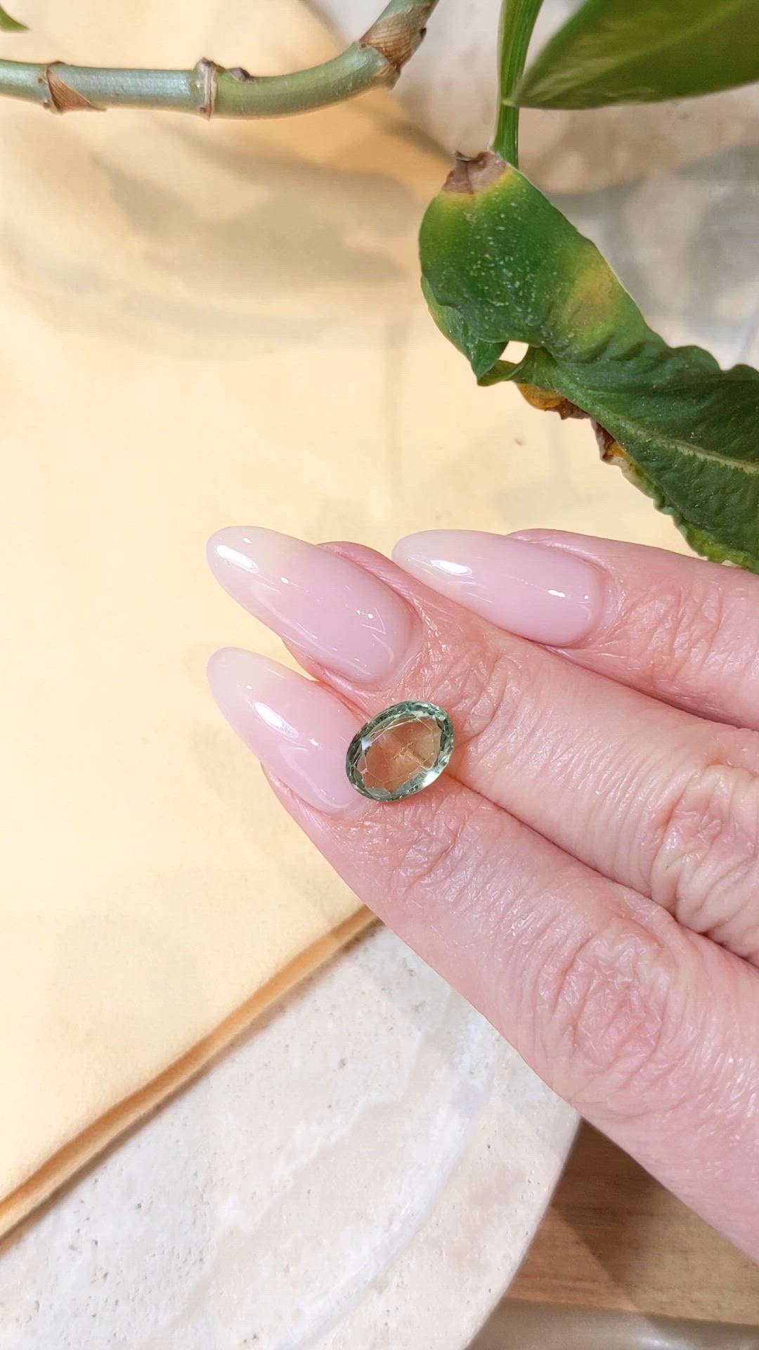 3.43 Ct. Apatite from Madagascar Size Video