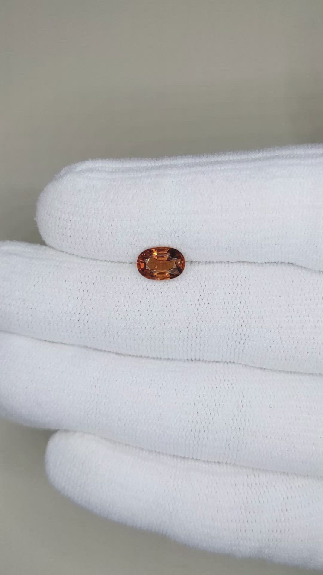 1.42 Ct. Spessartite Garnet from Madagascar Size Video