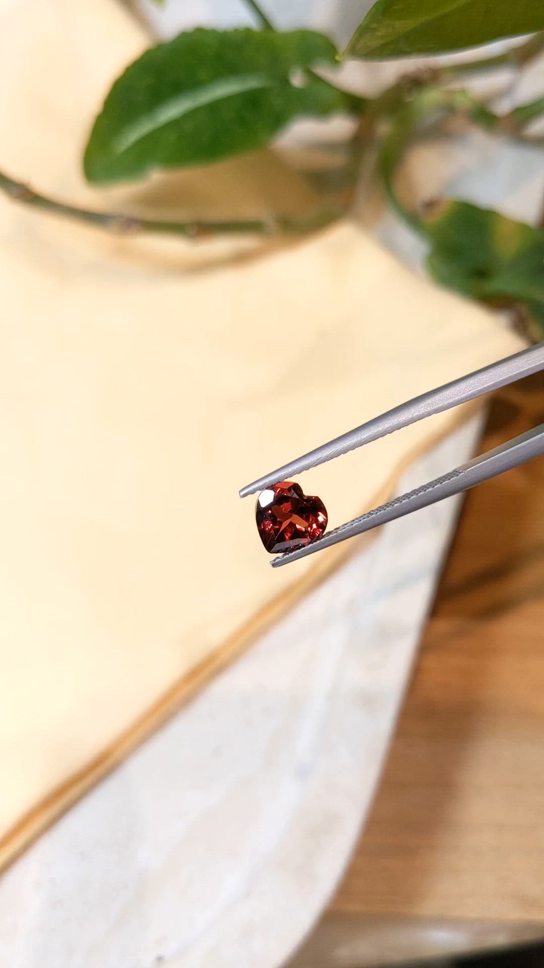 1.49 Ct. Garnet from Ceylon (Sri Lanka) Size Video