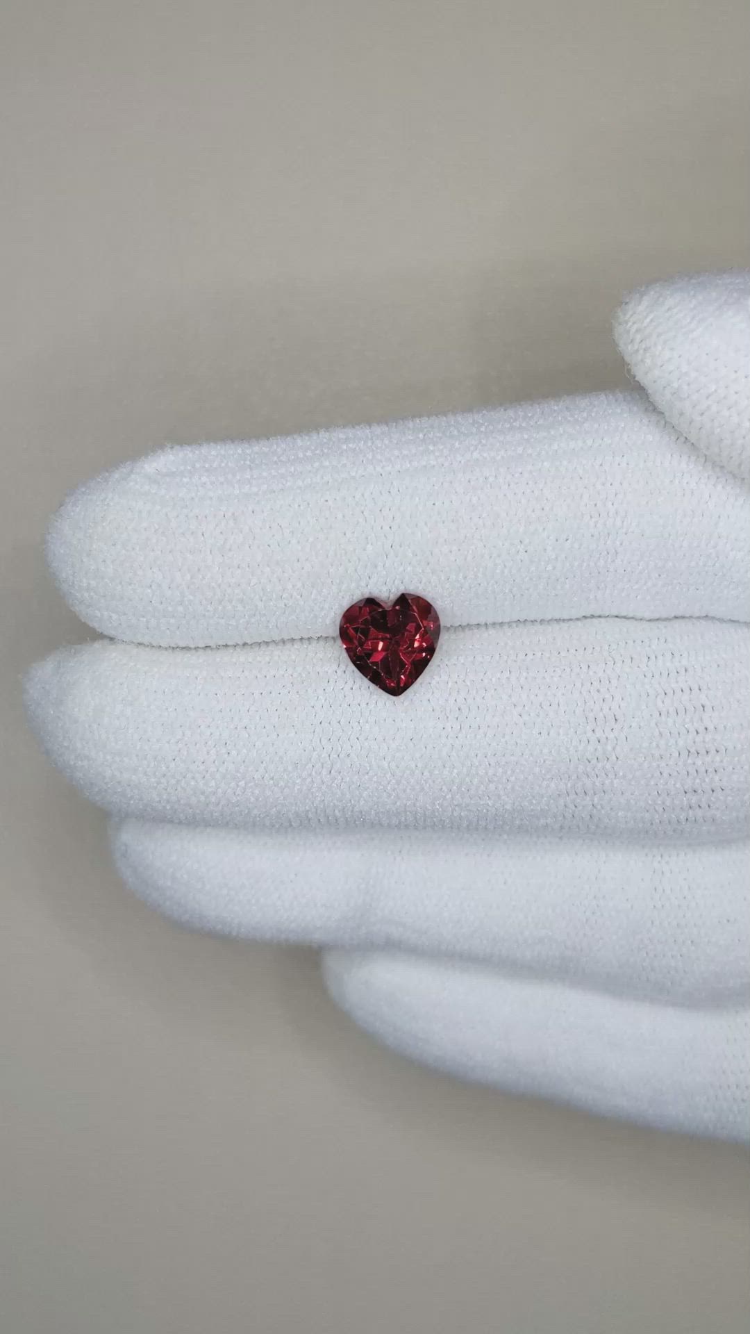1.50 Ct. Garnet from Ceylon (Sri Lanka) Size Video