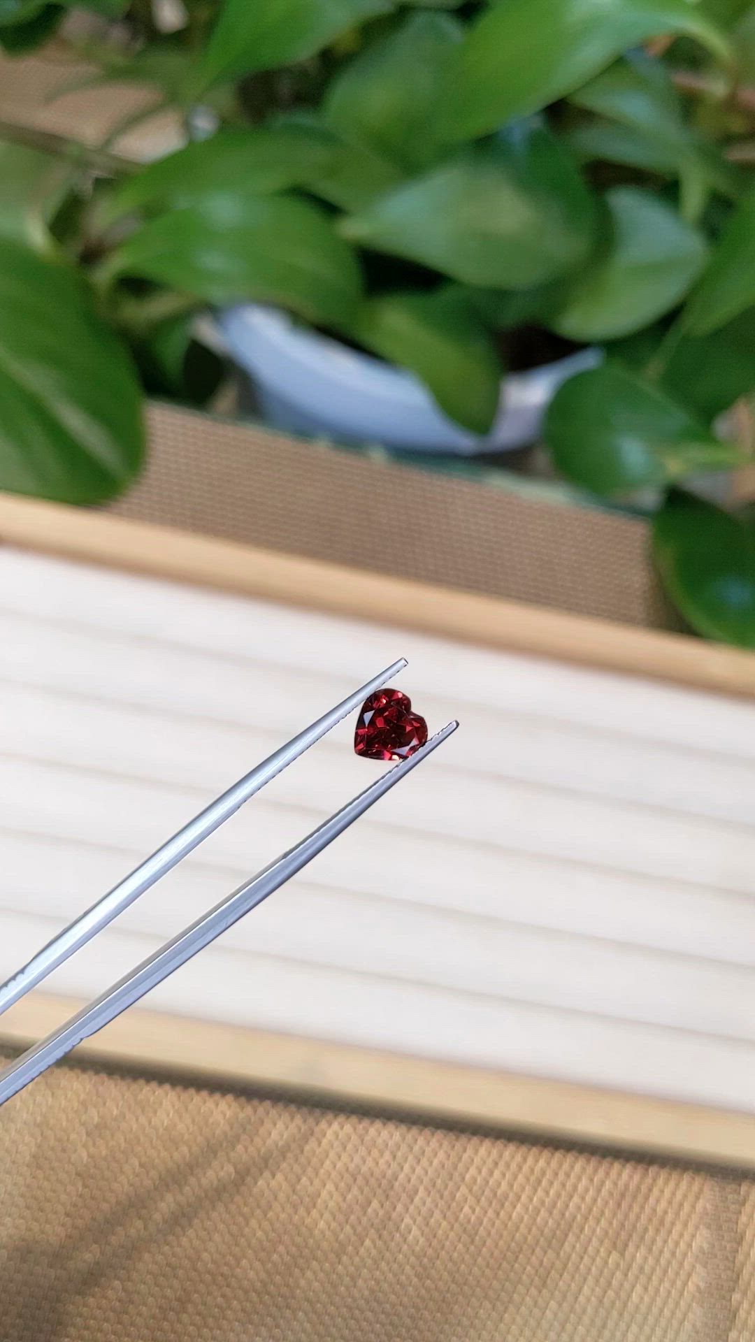 1.50 Ct. Garnet from Ceylon (Sri Lanka) Size Video