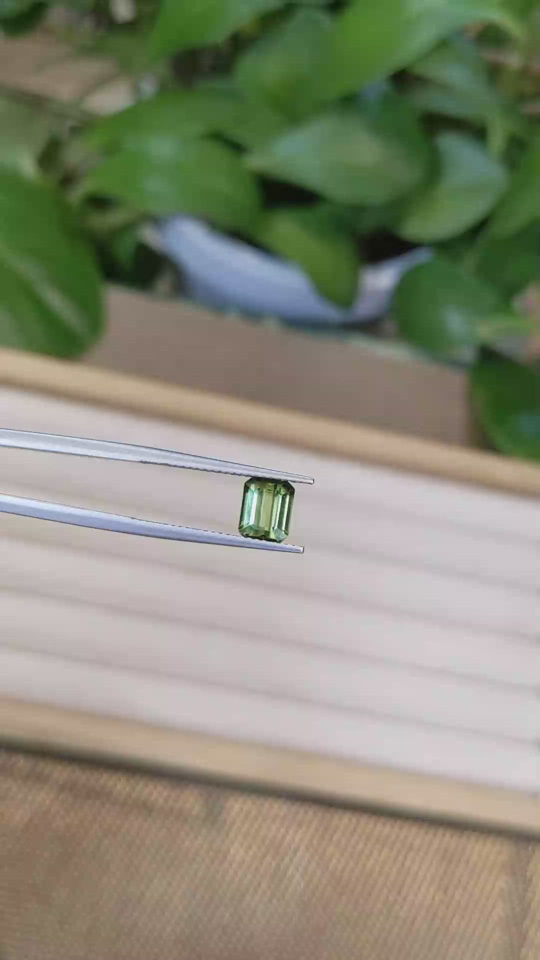 1.96 Ct. Green Tourmaline from Mozambique Size Video