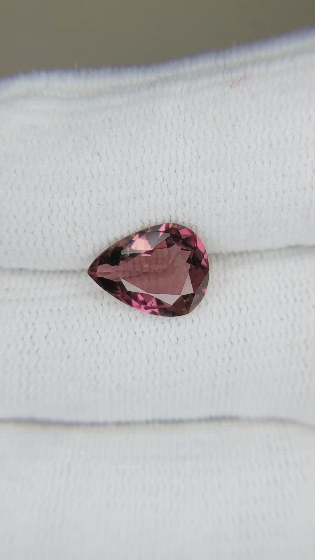 2.52 Ct. Rubellite Tourmaline from Brazil Size Video