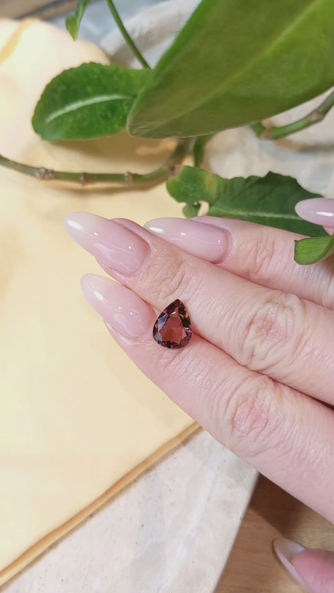 2.52 Ct. Rubellite Tourmaline from Brazil Size Video