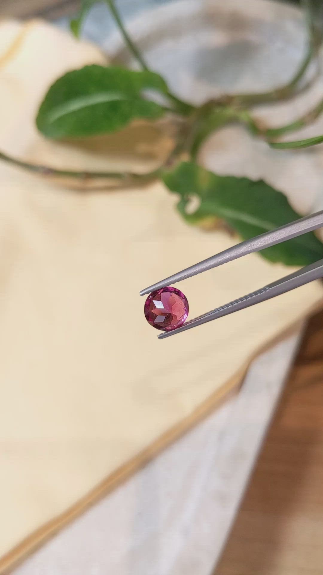 1.66 Ct. Rubellite Tourmaline from Mozambique Size Video
